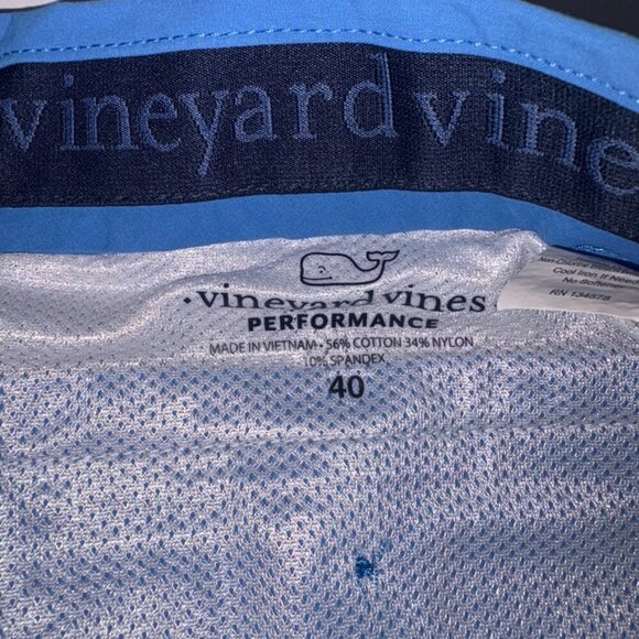 Men's Vineyard Vines Performance On-The-Go Shorts Royal Blue OTG Preppy Whale 40 - Picture 4 of 8